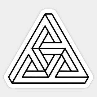 Abstract Triangle Sticker